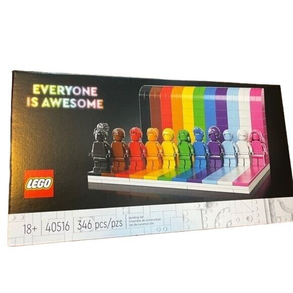 LEGO 40516 Everyone is Awesome Rainbow Pride Colorful 346 pieces LGBTQ+ Gift New - Picture 5 of 12